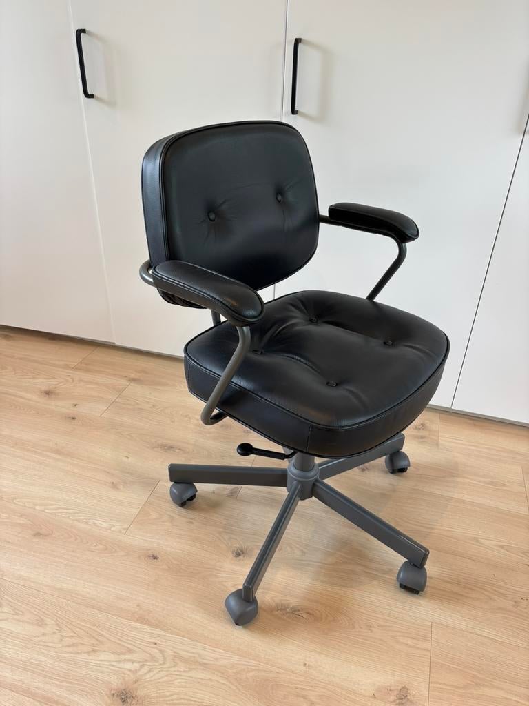Bureastoel Ikea, Alefjäll, Huis en Inrichting, Bureaustoelen, Ophalen, Zwart, Zo goed als nieuw, Bureaustoel