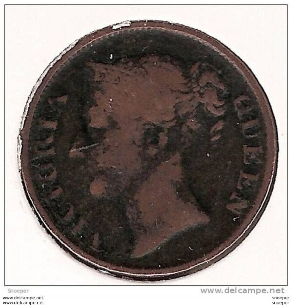 Straits settlements 1/2 cent 1862 km 5 fr+ cat val. 100 $, Verzenden, Midden-Oosten, Losse munt