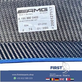 W190 GT AMG BLACK SERIES MOTORKAP A1908808301 2020-2026 GTR, Gebruikt, -, Voor, Ophalen of Verzenden