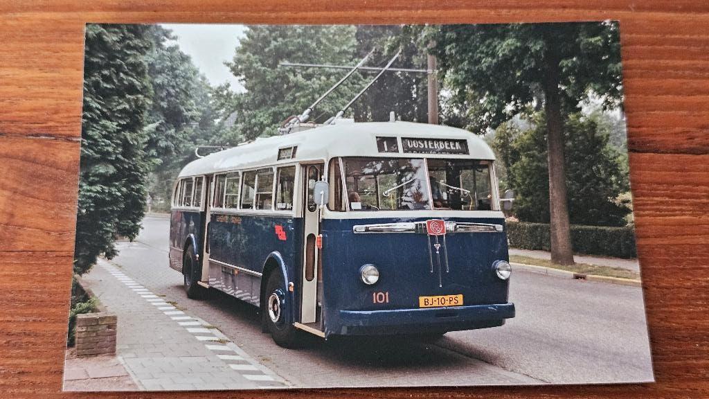 Foto BUS GVA Arnhem 101 Trolleybus Museumbus, Verzamelen, Spoorwegen en Tramwegen, Verzenden, Gebruikt, Bus of Metro, Overige typen