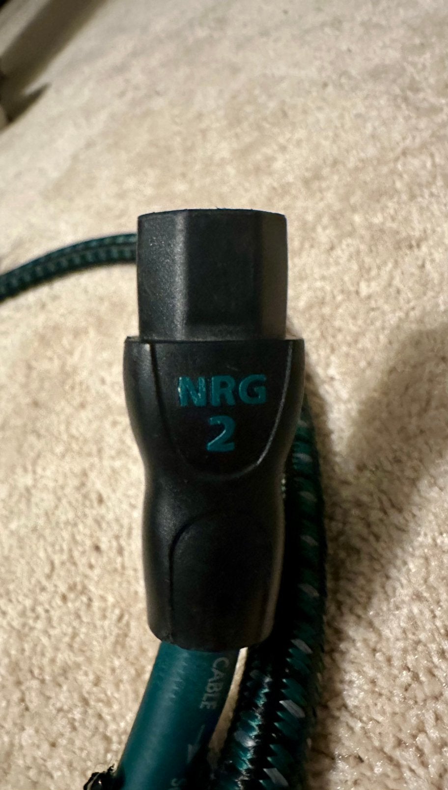AudioQuest NRG-2 stroomkabel 1,8 meter, Ophalen of Verzenden, Gebruikt, Minder dan 2 meter, Overige kabels