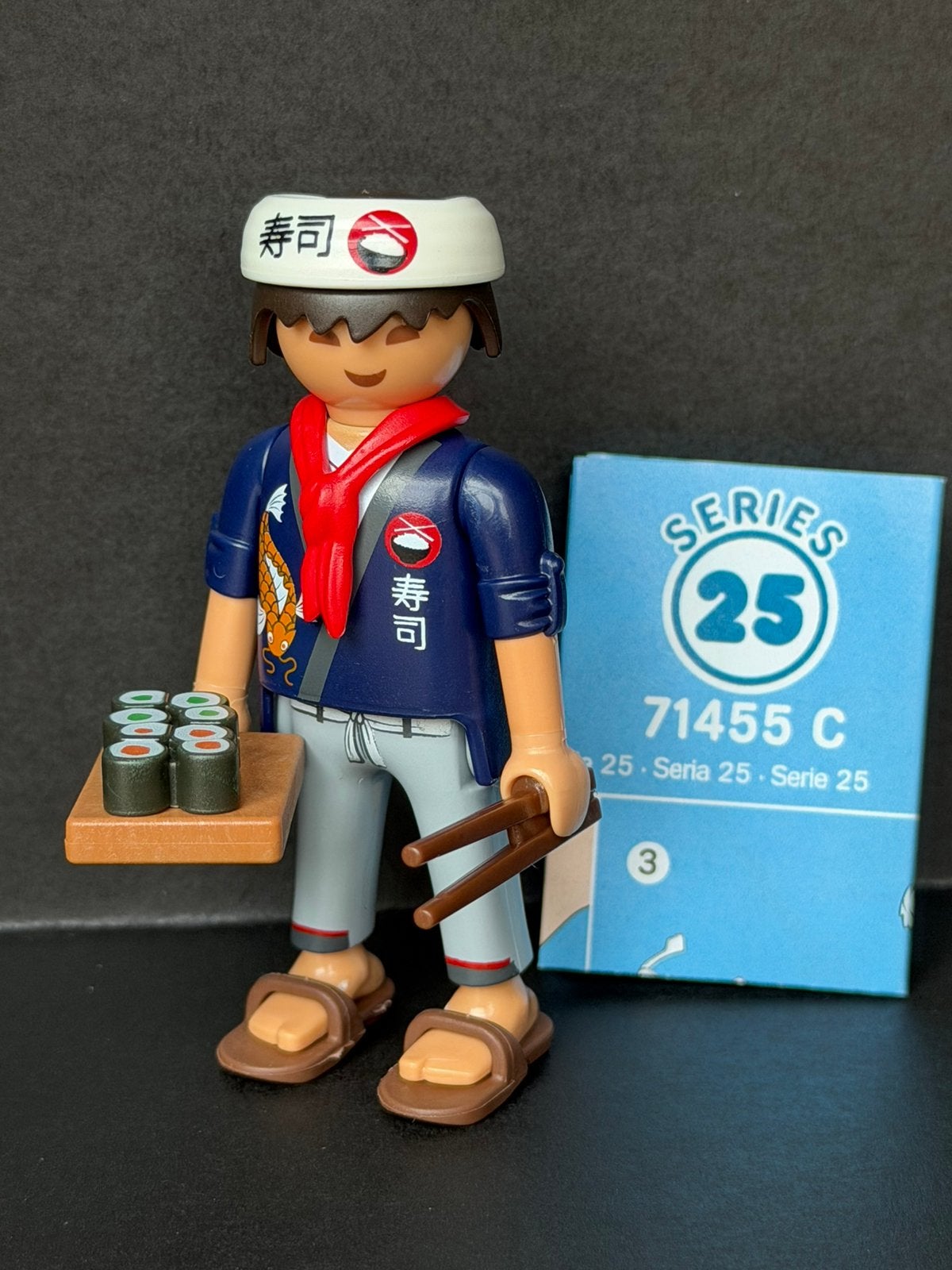 Aug 011: playmobil figures serie 25: sushi-kok, Ophalen of Verzenden, Nieuw, Complete set