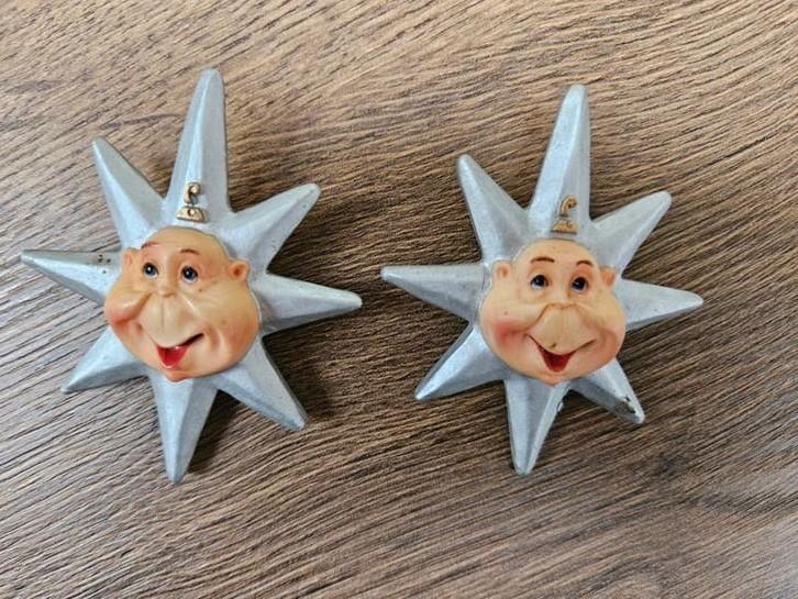 Broches Sterren Land van Laaf Efteling, Verzamelen, Efteling, Ophalen of Verzenden, Gebruikt, Beeldje of Poppetje