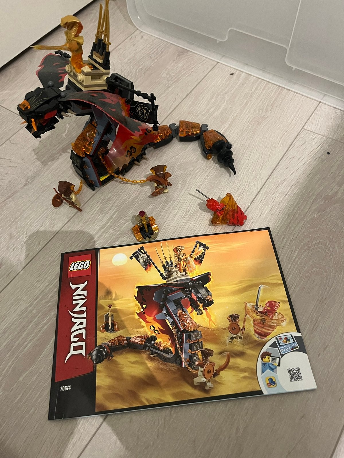Lego Ninjago Vuurtand 70674 - Gloednieuw en compleet, Lego, Nieuw, Ophalen of Verzenden, Compleet