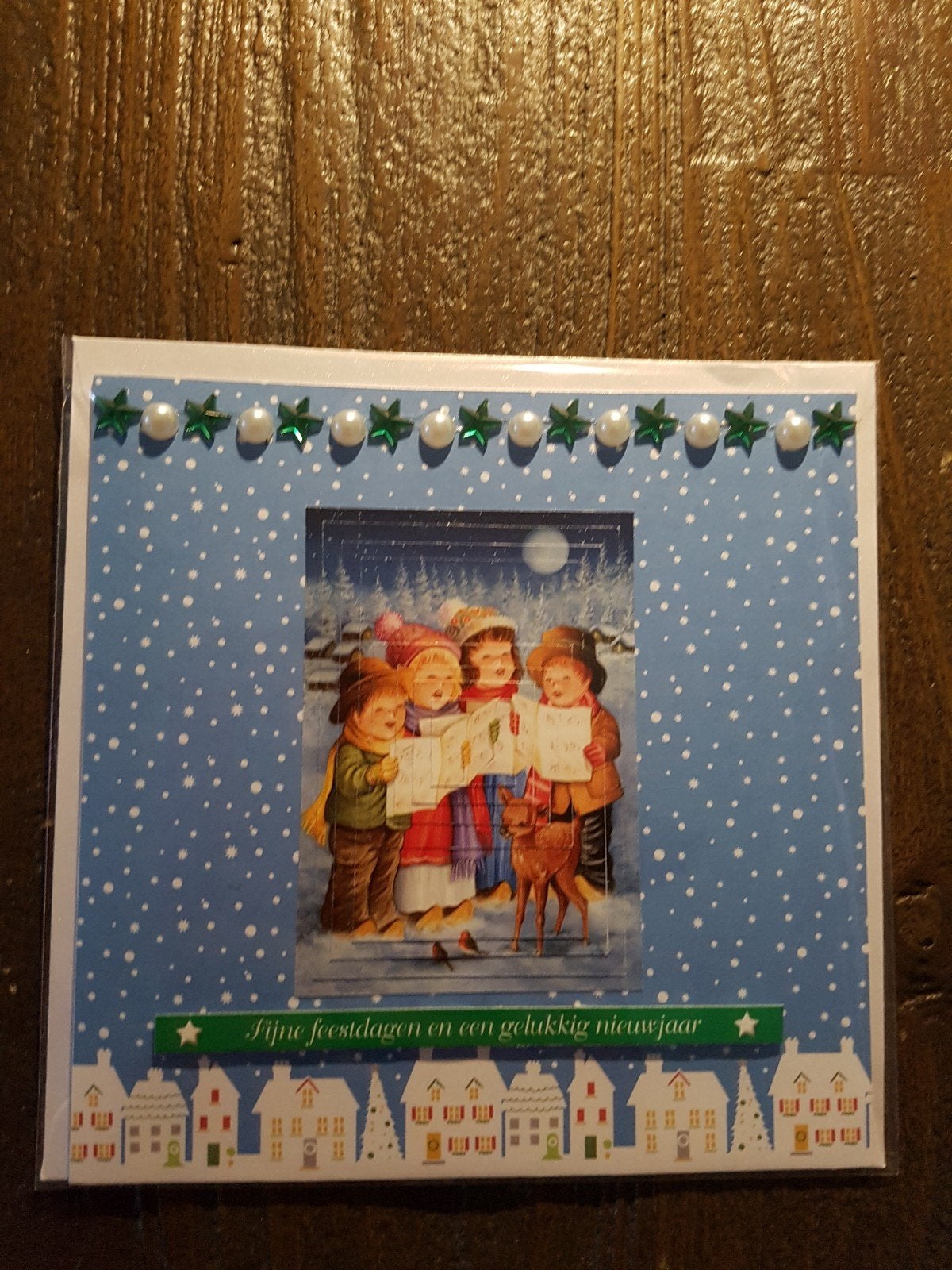 Kaartje kerst zingende kinderen, Ophalen of Verzenden, Nieuw, Kerst