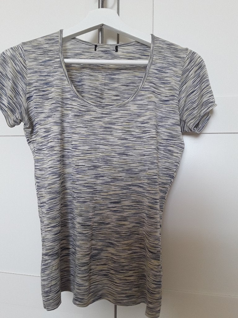 Zijden top van Zilch, Blauw, Zo goed als nieuw, Korte mouw, Zilch
