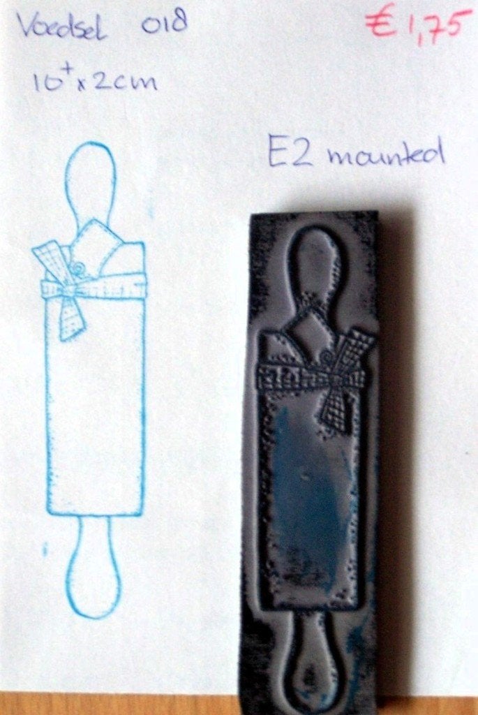 Voedsel 018 EZ-mounted stempel, Ophalen of Verzenden, Gebruikt, EZ-mounted stempel