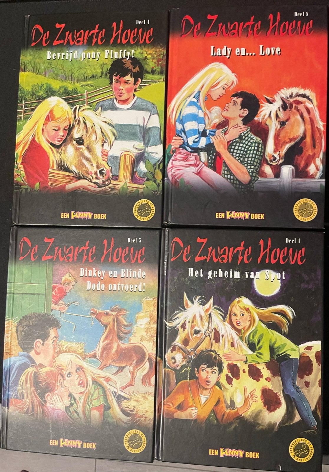 De Zwarte Hoeve boekenreeks - 4 delen, Boeken, Ophalen of Verzenden, Gelezen, Fictie