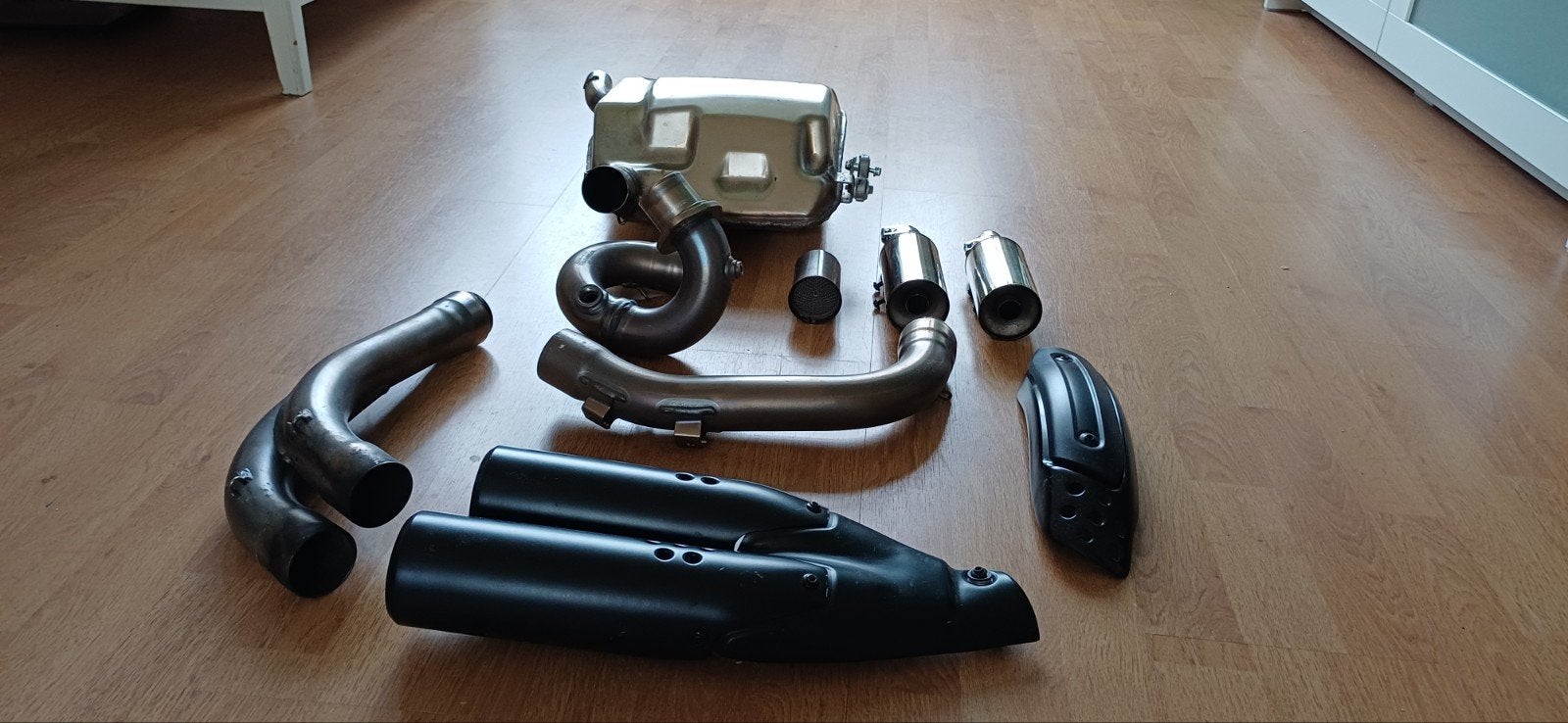 Ducati scrambler 800 origineel uitlaatsysteem, Ophalen, Gebruikt
