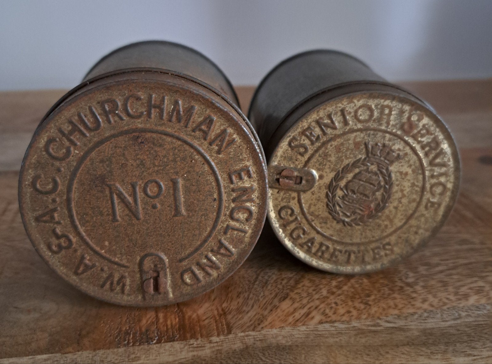2 sigarettenblikjes WO2 Churchman/Senior Service, Ophalen of Verzenden, Engeland