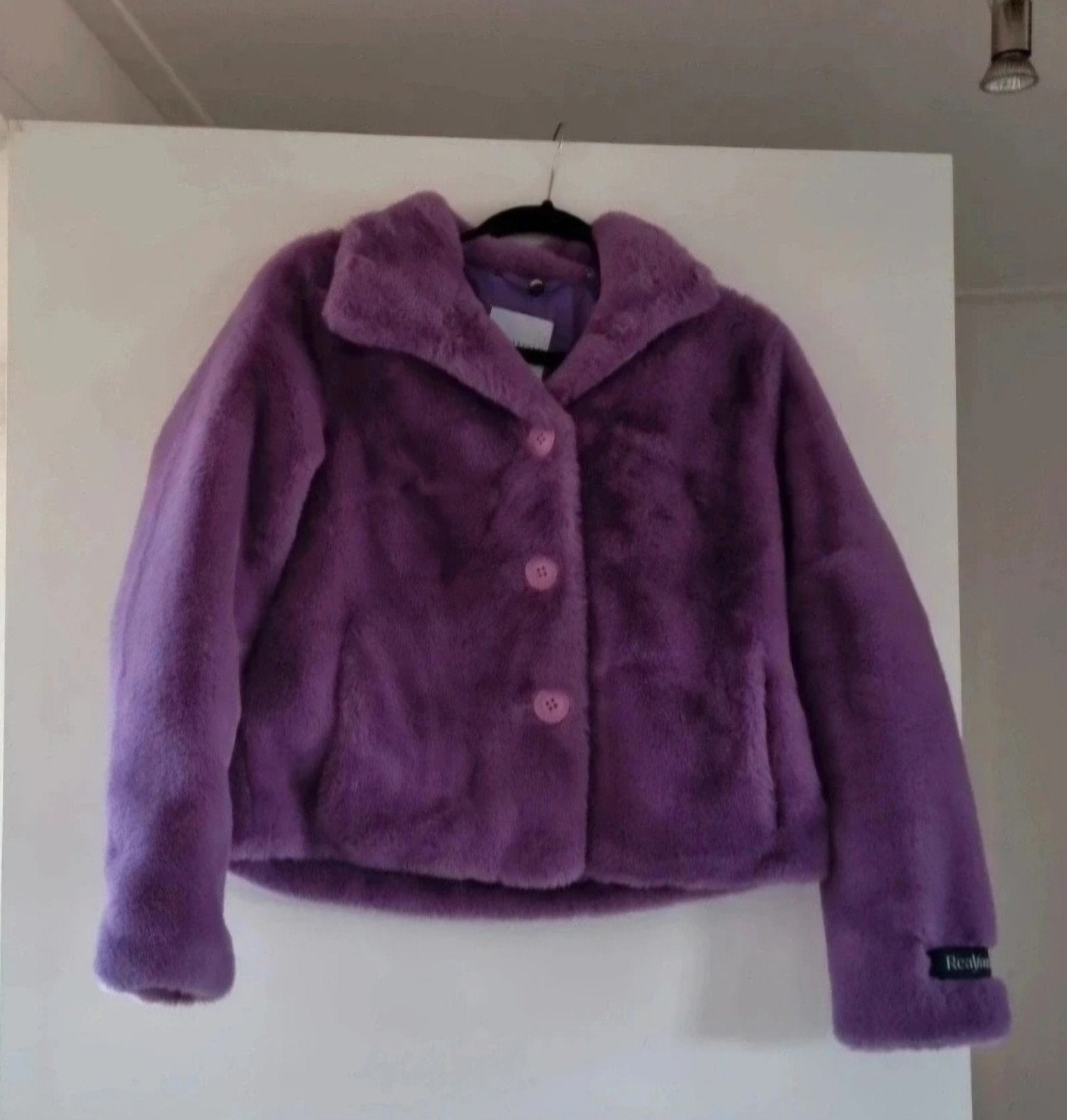 Rino & Pelle paarse faux fur jas xs, Kleding | Dames, Paars, Ophalen of Verzenden, Zo goed als nieuw, Maat 34 (XS) of kleiner