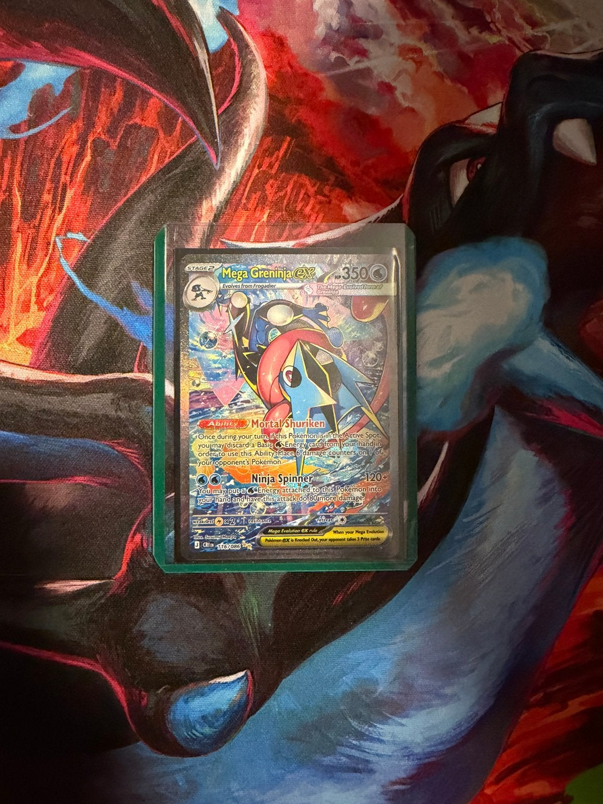 Pokemon Mega Greninja EX 116/086, Ophalen of Verzenden, Zo goed als nieuw