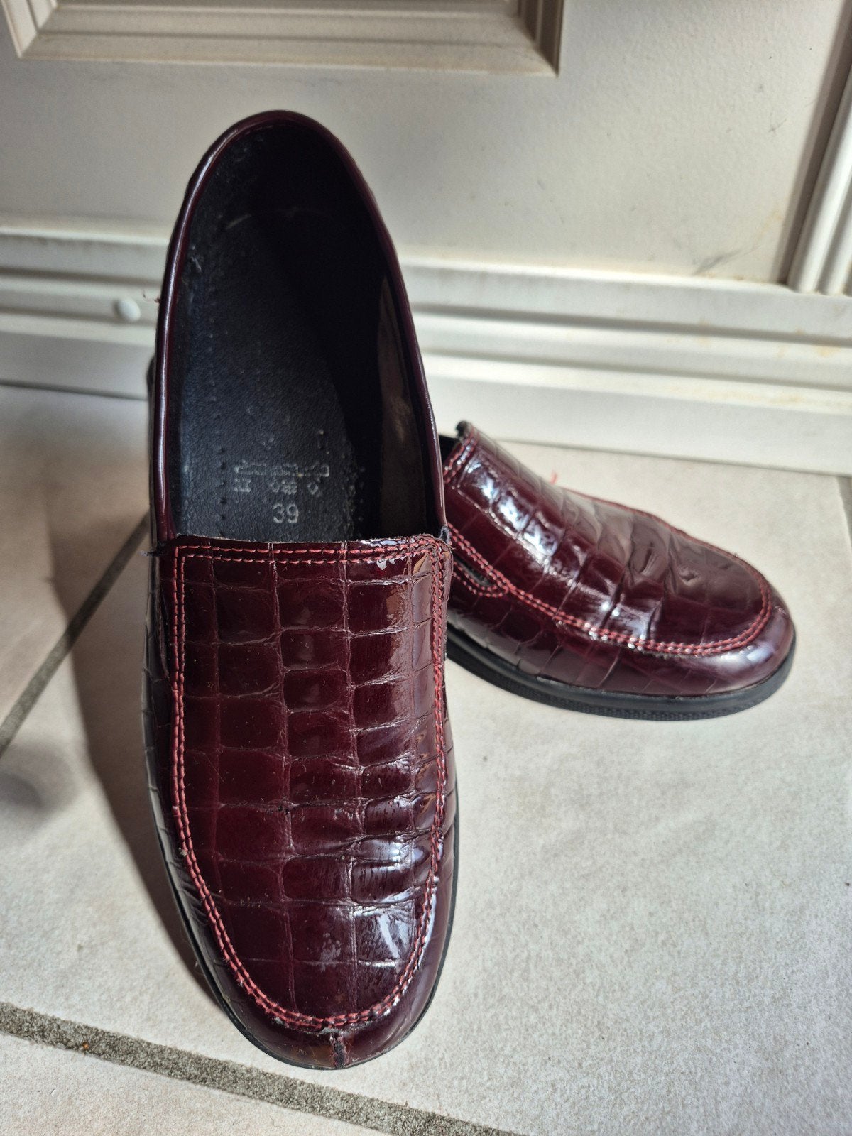 Ecco lederen damesschoenen lakleer maat 39, Kleding | Dames, Ecco, Instappers, Ophalen of Verzenden, Gedragen