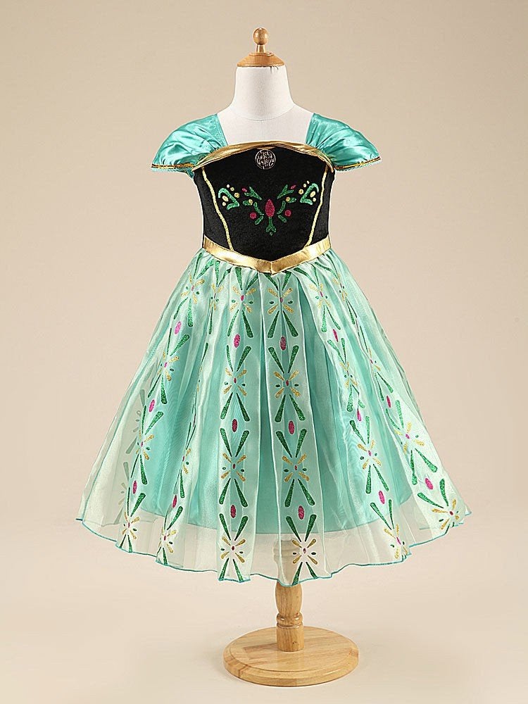 HERFST DEAL Frozen Anna Jurk div. met gratis 3 accesoires, Kinderen en Baby's, Verzenden, Nieuw, 110 t/m 116, Meisje