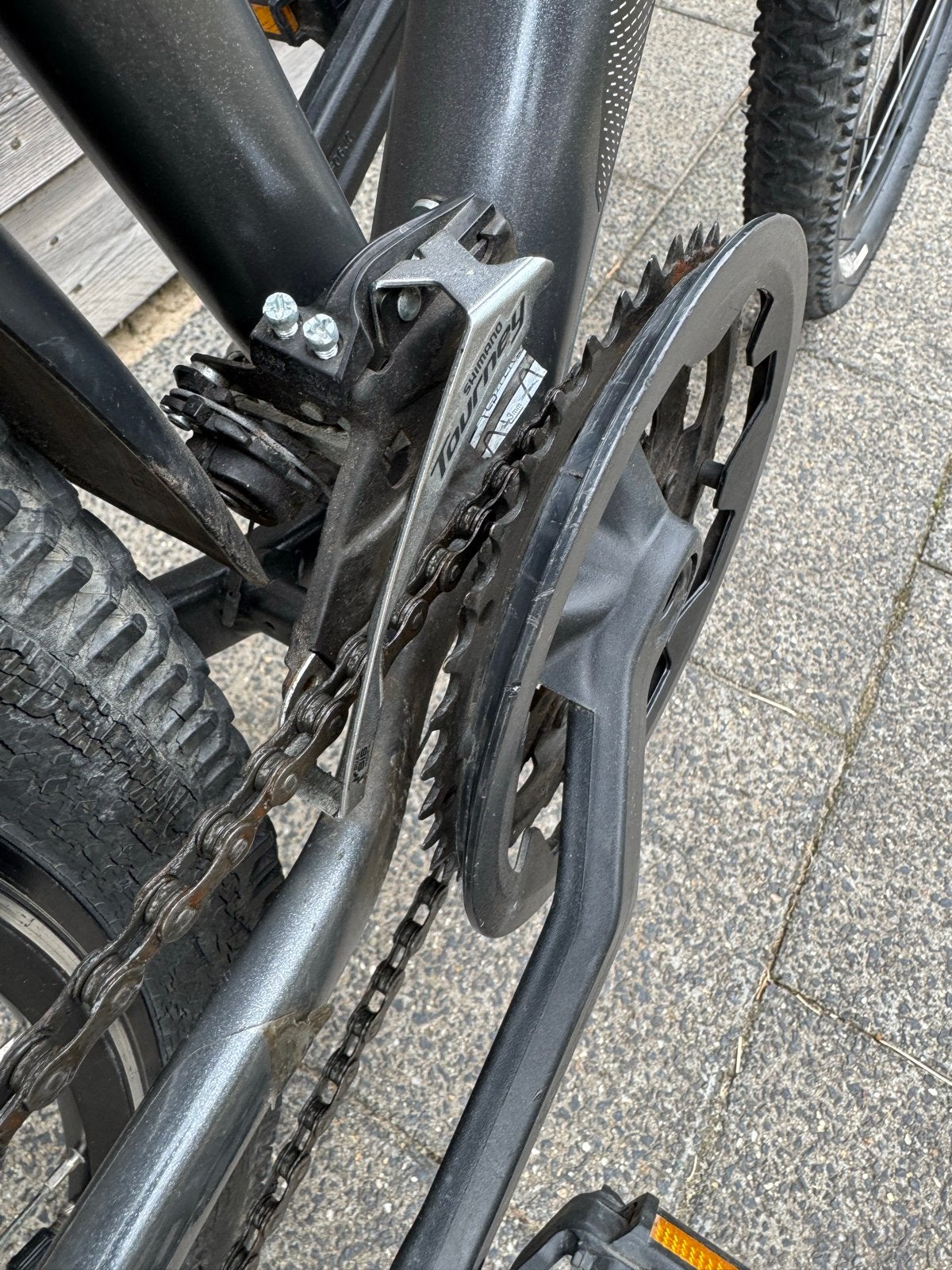 Rockrider ST100 Mountainbike 27.5 inch met bagagedrager, Gebruikt, Vering, Velgrem, Overige maten