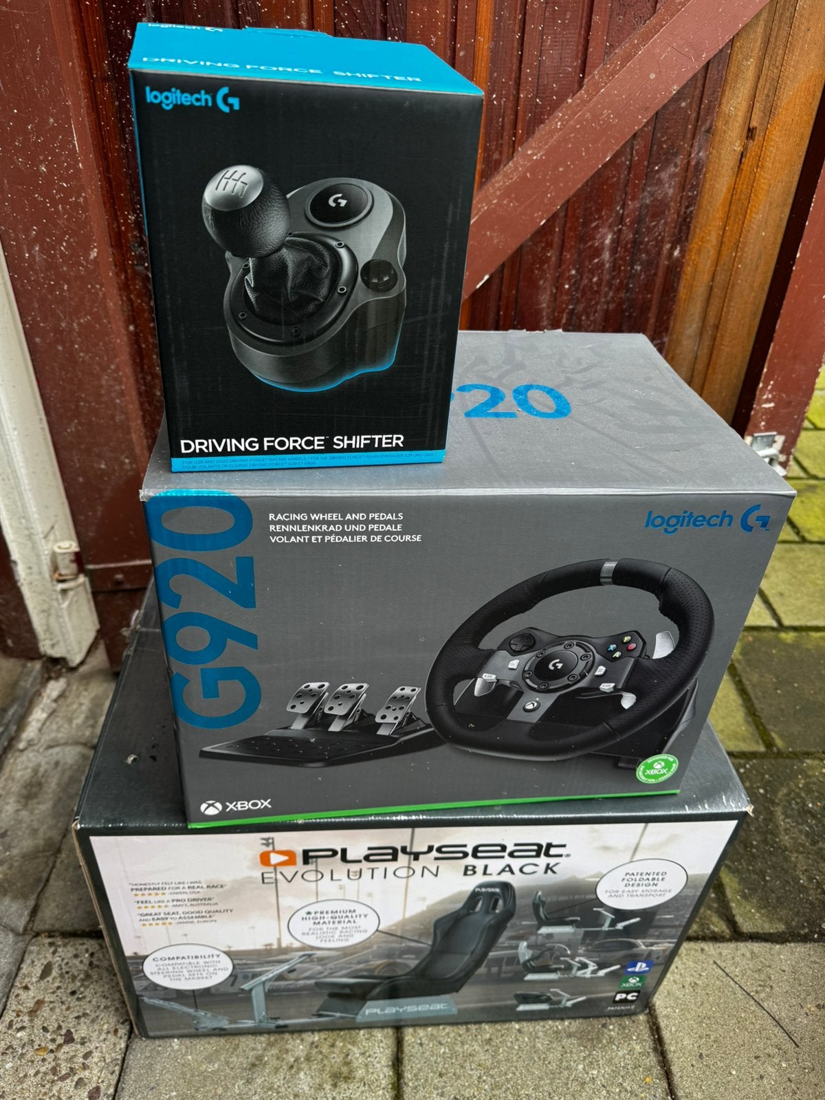 Logitech G920 + Shifter + Playseat Evolution, Ophalen, Zo goed als nieuw