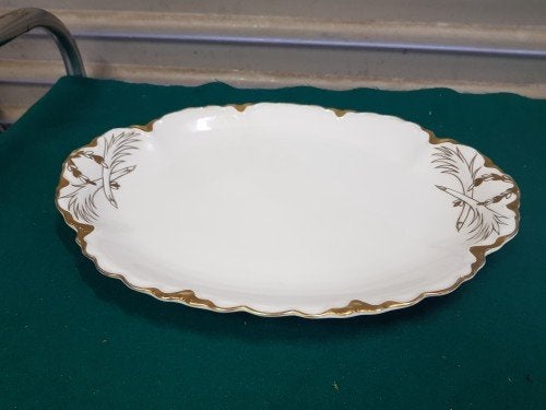 Schaal peerles bavaria,met rand van bladgoud,, Ophalen of Verzenden