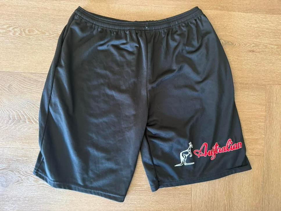Australian * vintage okdskool korte broek ( maat XL), Verzenden, Maat 56/58 (XL), Zwart