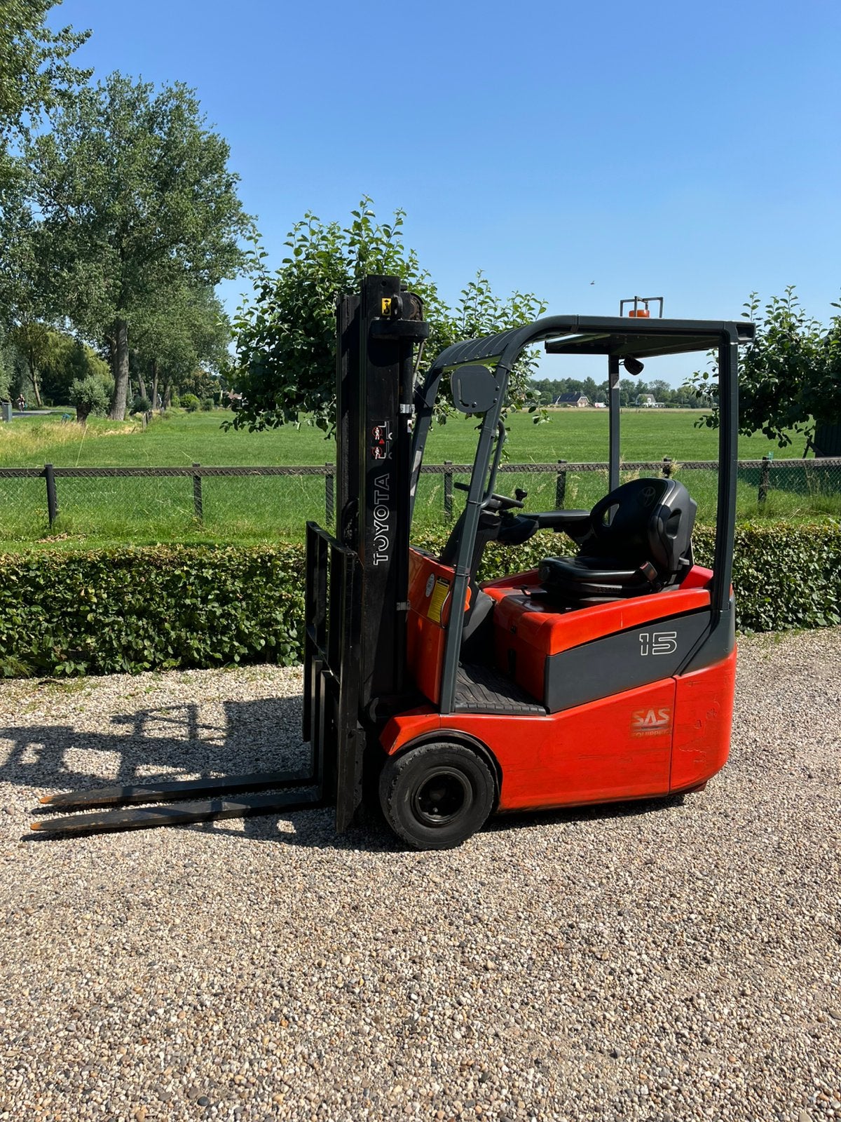 Toyota 7fbest 15 sas 1500kg triplex freelift sideshift✅, 1000 tot 2000 kg, Ophalen of Verzenden, Elektrisch, Heftruck
