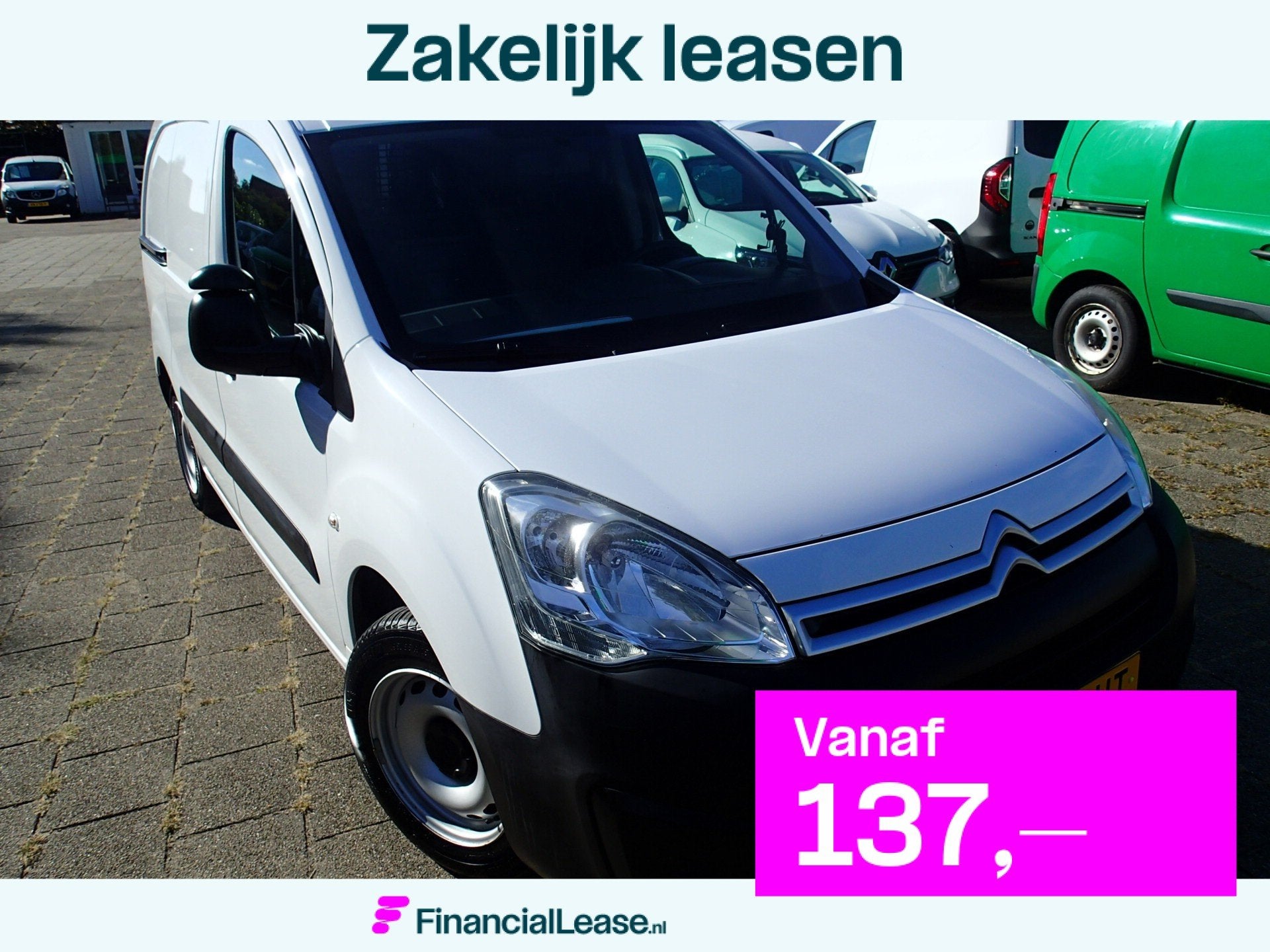 Citroën Berlingo 1.6 BlueHDI 100 Club Economy S&S VOORZIEN, Voorwielaandrijving, Gebruikt, 4 cilinders, Wit