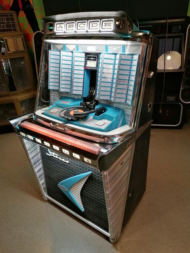 Te koop super mooie Rock-ola Tempo 2 jukebox, Ophalen, Zo goed als nieuw, 1950 tot 1960, Rock Ola