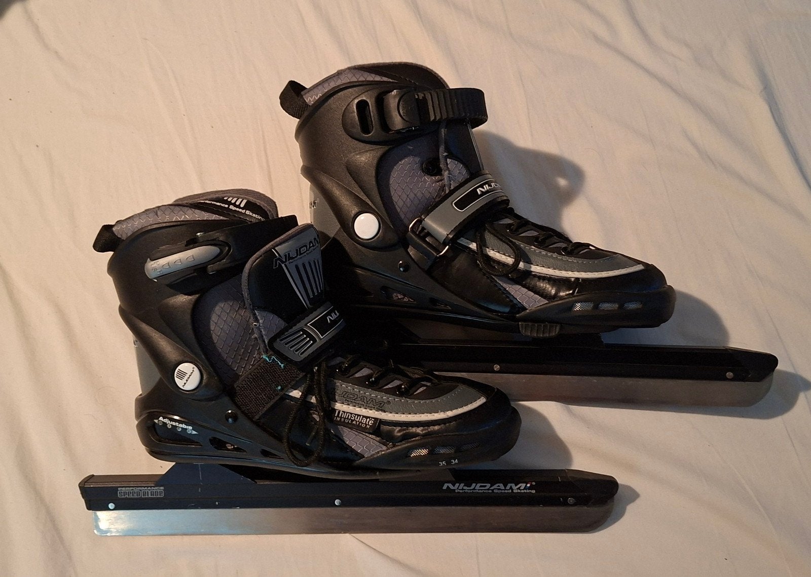 Nijdam verstelbare schaatsen combi-noren - Maat 34-37, Overige typen, Ophalen of Verzenden, Zo goed als nieuw, Nijdam