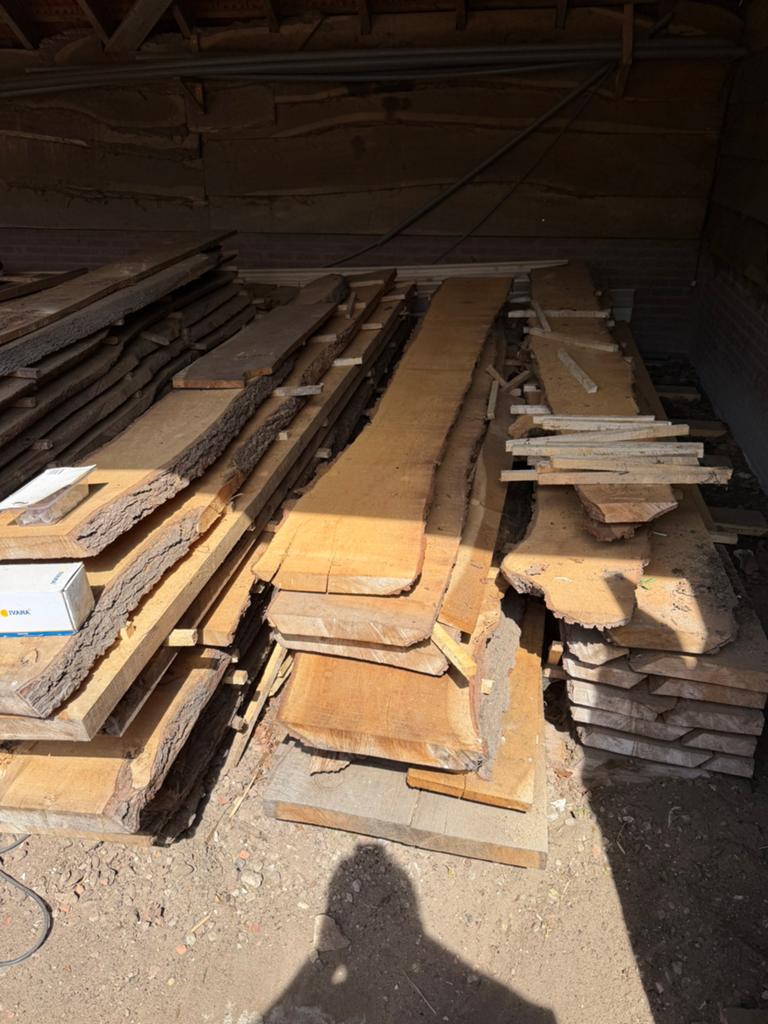 Eiken schaaldelen planken, Ophalen, Eiken, Zo goed als nieuw, Plank