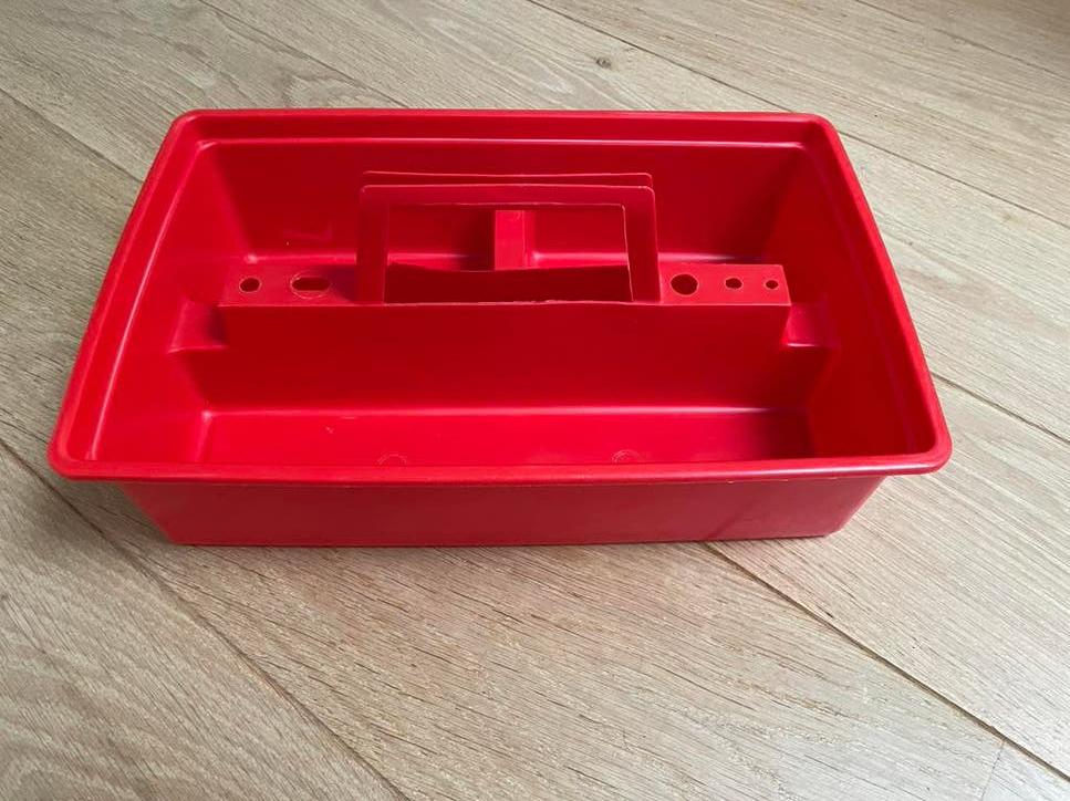 Speelgoed gereedschapskist rood, Kinderen en Baby's, Ophalen of Verzenden, Zo goed als nieuw, Jongen of Meisje