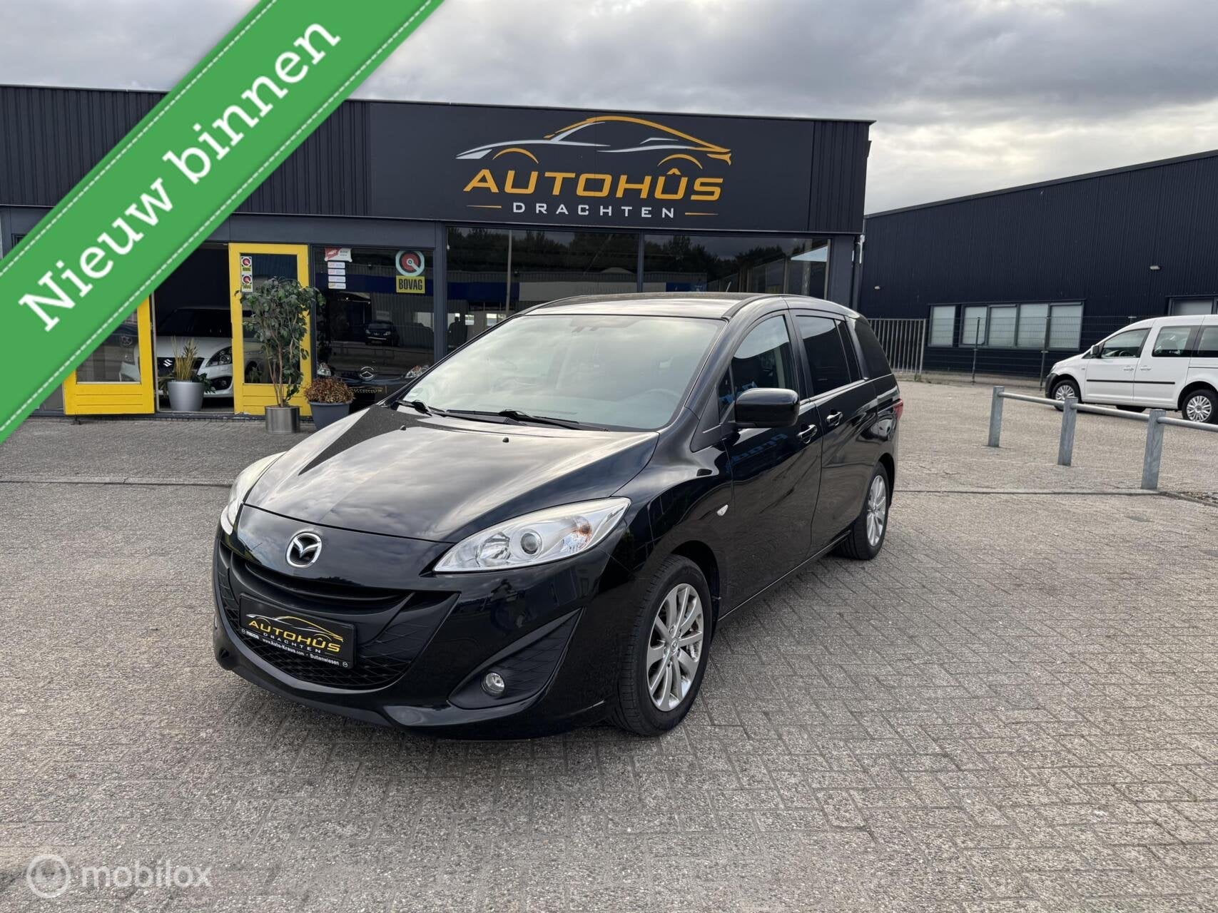 Mazda 5 1.8 Business airco lm velgen el ramen camera 115926, Auto's, Mazda, Stof, Gebruikt, Zwart, 4 cilinders