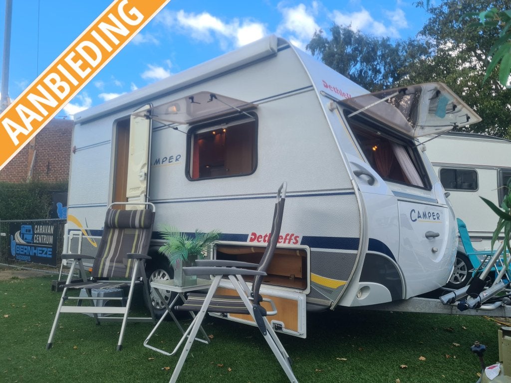 DETHLEFFS CAMPER 395 HK / MOVER / VASTE LUIFEL, Caravans en Kamperen, Overige typen, Kachel, Rondzit, Bedrijf