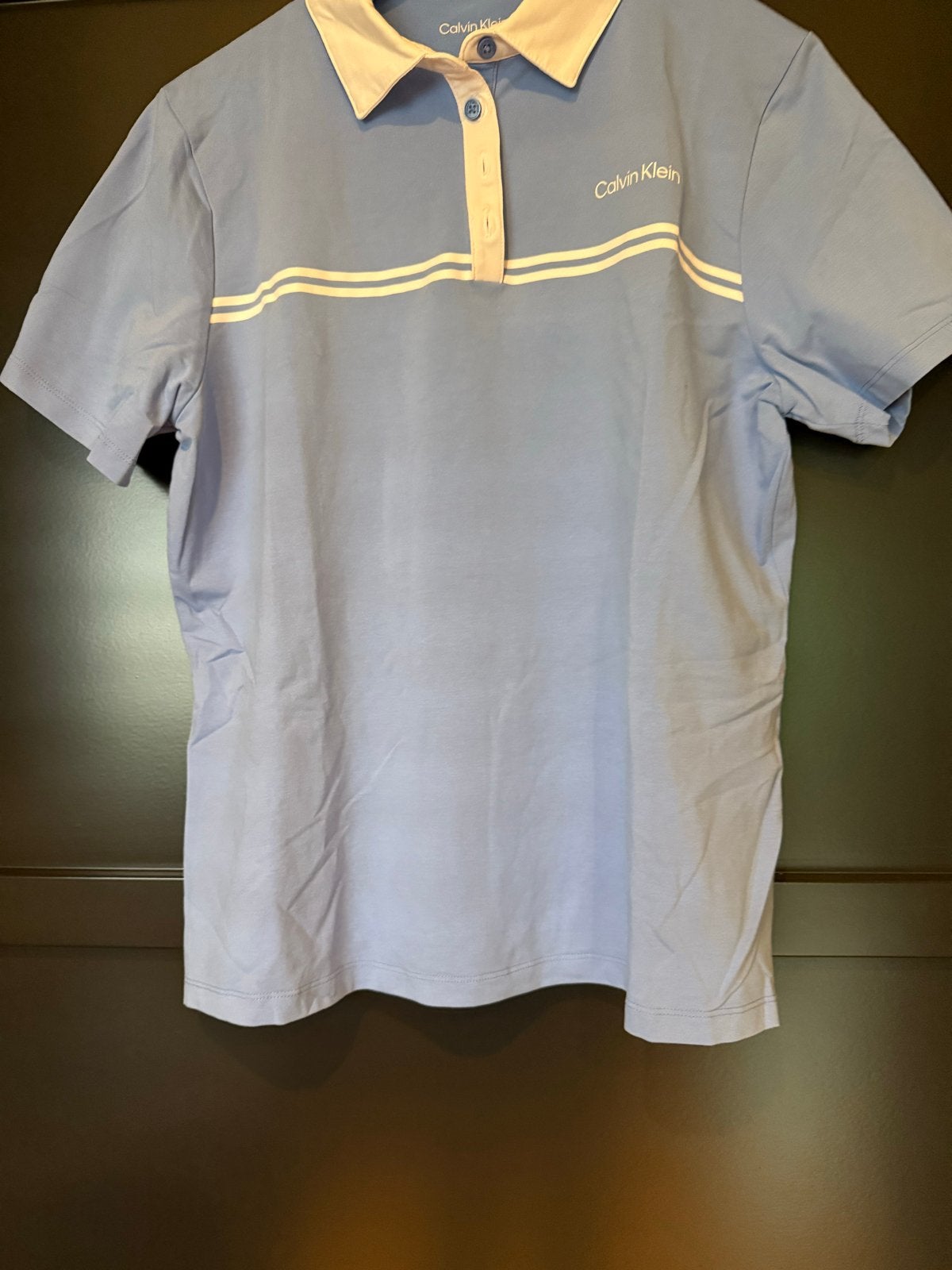 Calvin Klein Golf Polo Shirt - Maat 44 (L), Ophalen, Blauw, Maat 42/44 (L), Zo goed als nieuw