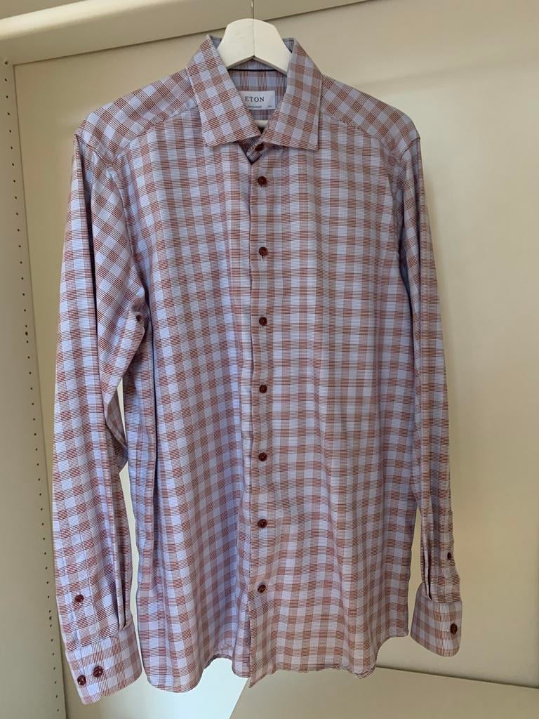 Eton Overhemden - Topkwaliteit in uitstekende staat, Verzenden, Zo goed als nieuw, Overige kleuren, Halswijdte 41/42 (L)