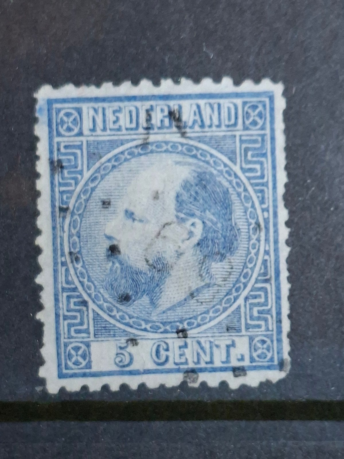 Puntstempel zegel nr 69 De Lemmer nvph nr 7, Postzegels en Munten, Postzegels | Nederland, Ophalen of Verzenden