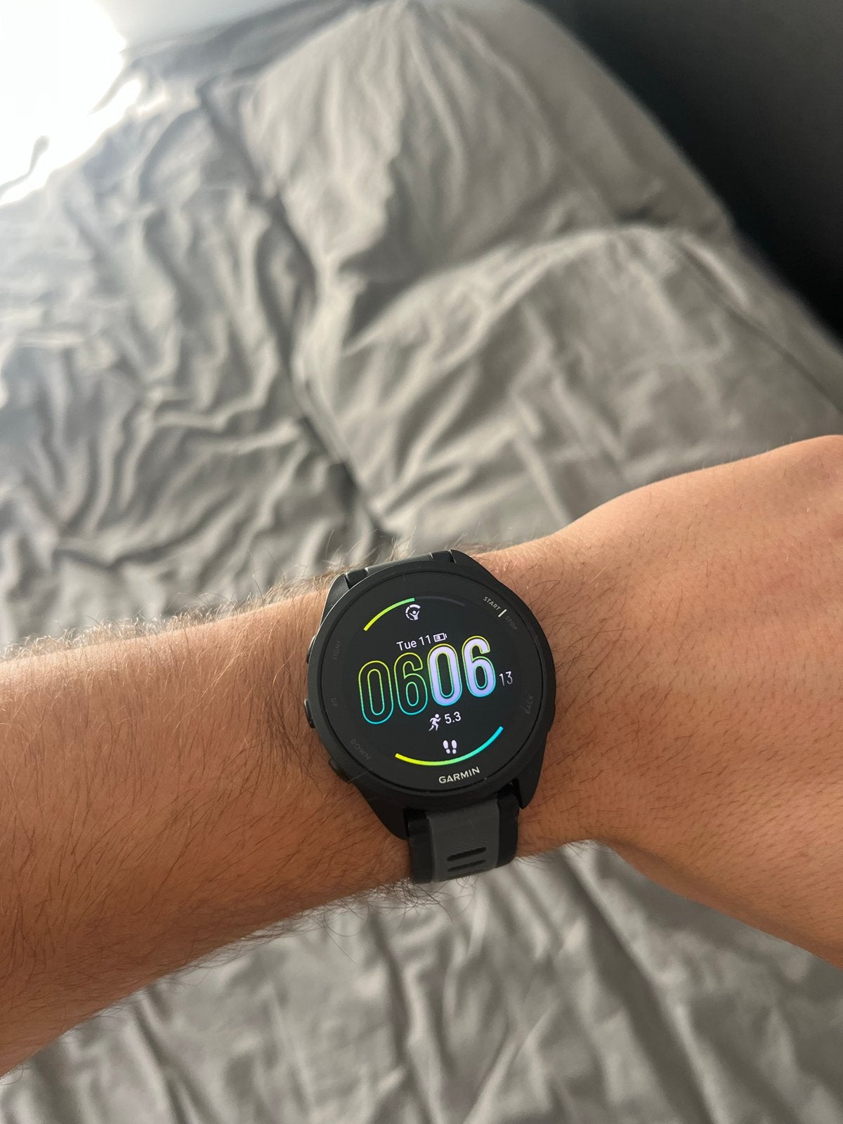 Garmin Forerunner 165 - nieuw, Afstand, Zwart, Ophalen of Verzenden, Zo goed als nieuw