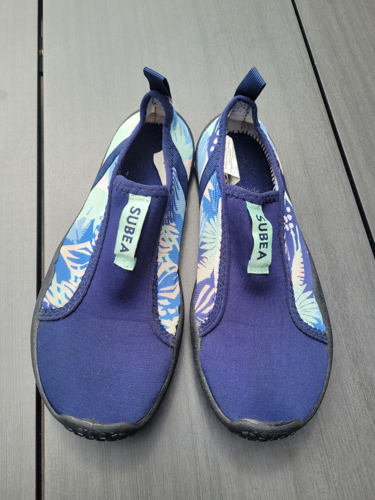 Subéa waterschoenen maat 36/37, Kleding | Dames, Schoenen, Ophalen of Verzenden, Zo goed als nieuw, Blauw