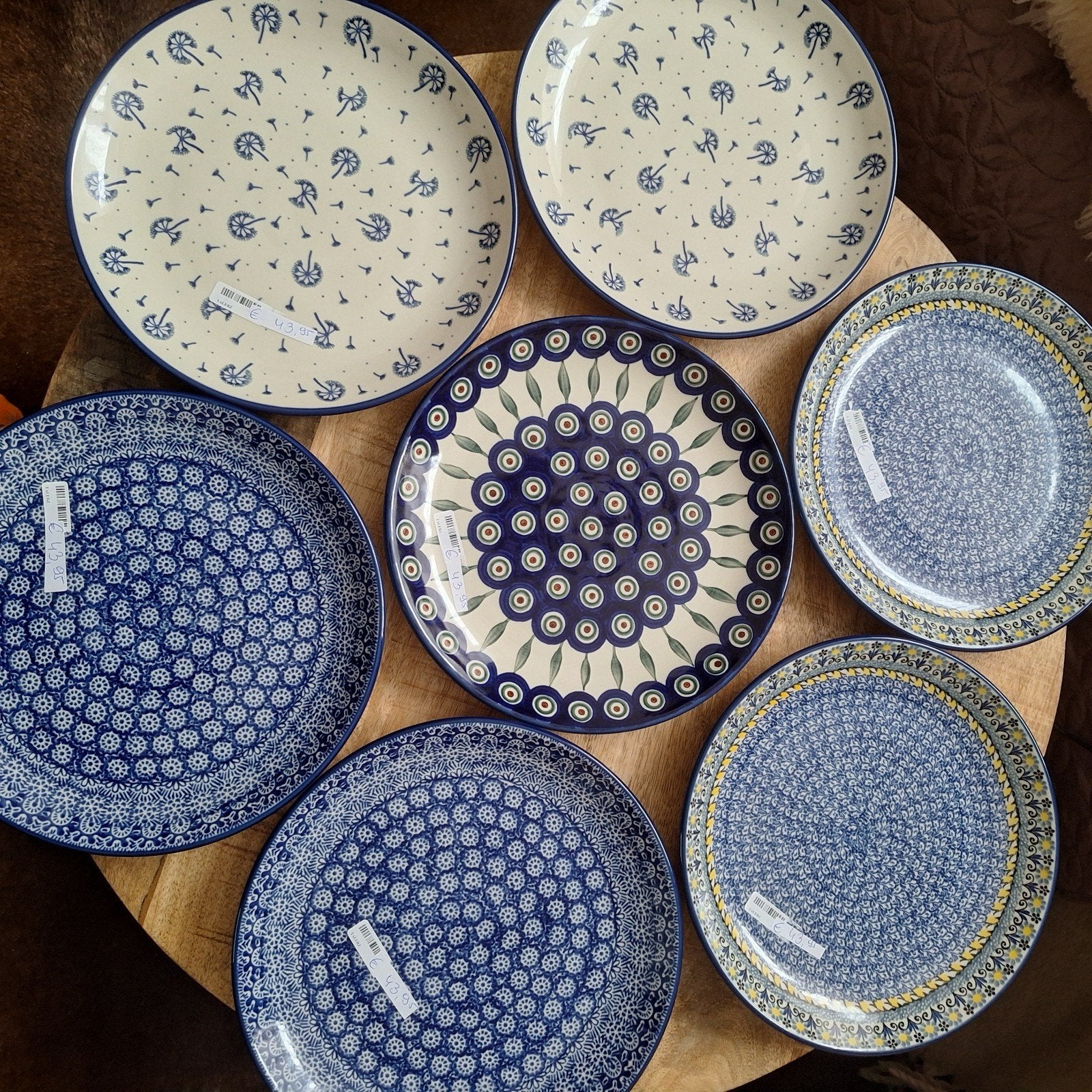 Dinerborden 25,5 cm Bunzlau Castle Pools keramiek-nieuw, Overige merken, Keramiek, Nieuw, Ophalen of Verzenden