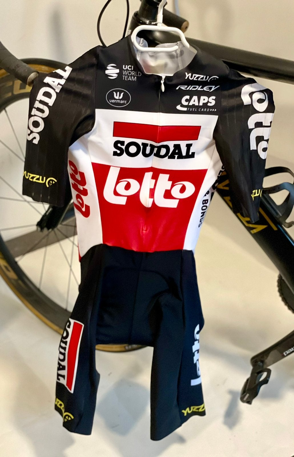 Wielrenpak snelpak fietspak speedsuit Vermarc maat S, S, Heren, Ophalen of Verzenden, Zo goed als nieuw