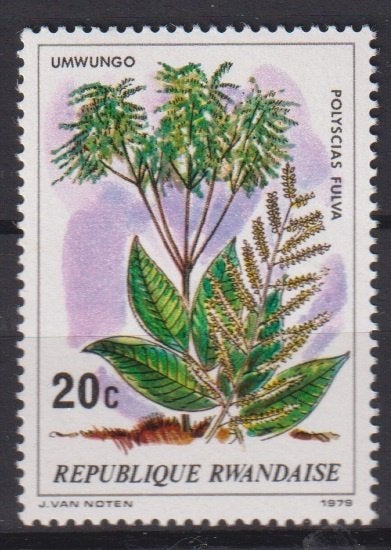 Rwanda 1979 Planten, Verzenden, Postfris, Dier of Natuur