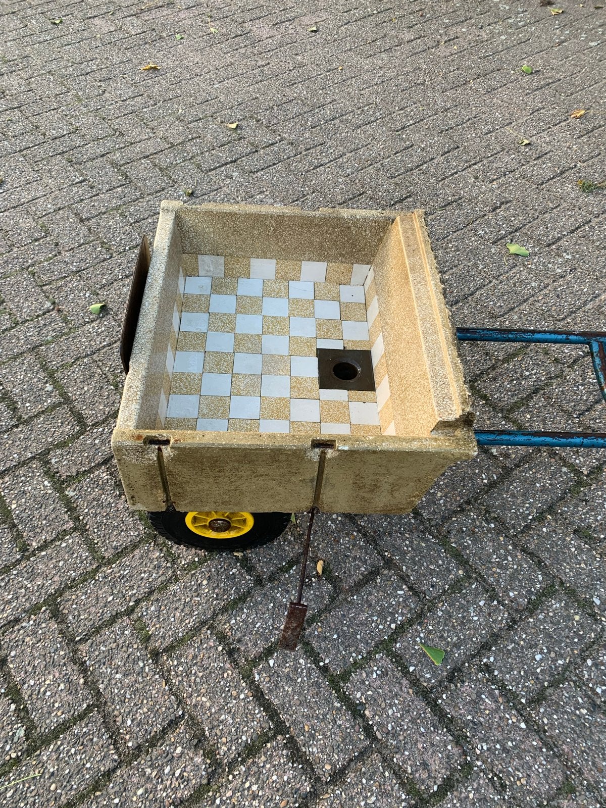 Vintage granieten wasbak  uniek item, Ophalen, Gebruikt