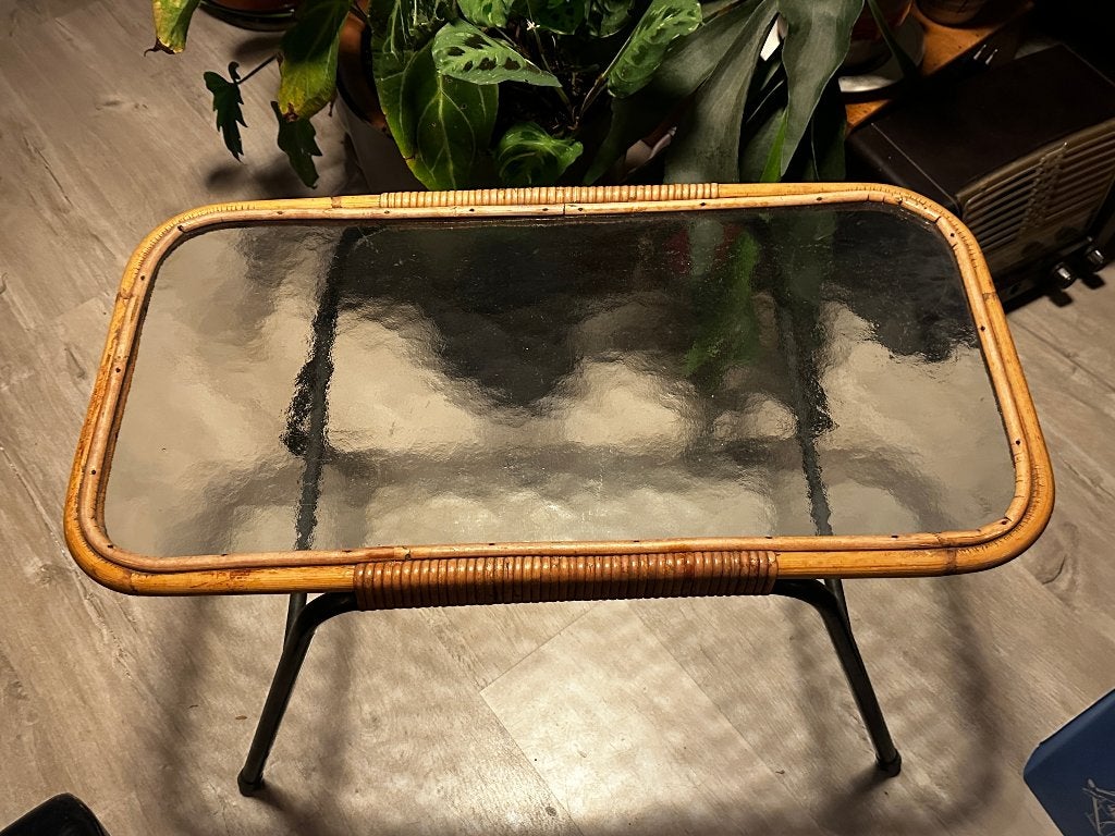 Vintage Rotan Salontafel Rohé Noordwolde - Jaren 60, Overige materialen, Gebruikt, Vintage #rotan #rohe #noordwolde #midcentury #jaren60