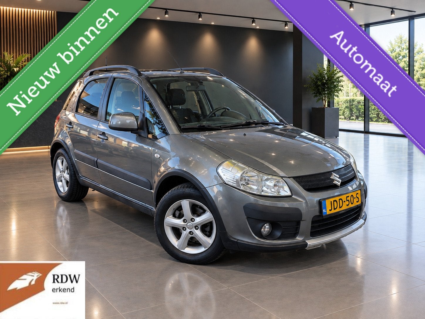 Suzuki SX4 1.6 Excl AUT 153dkm Airco/Keyless/Stoelv/PDC/APK, Auto's, Gebruikt, 4 cilinders, Automatische klimaatregeling, 1120 kg