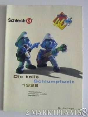Schleich smurfen catalogus 1998, 14 blz, Verzenden, Zo goed als nieuw, Verschillende Smurfen, Overige typen
