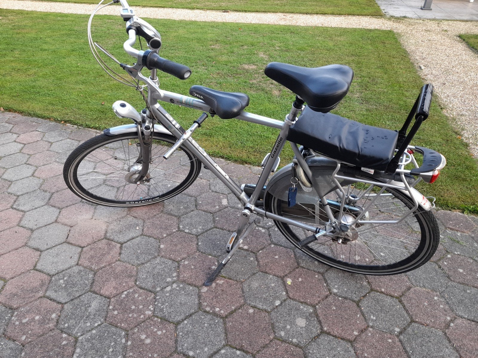 Gazelle fiets met kinderzitjes, Fietsen en Brommers, Ophalen, Versnellingen, Gazelle, Trommelrem