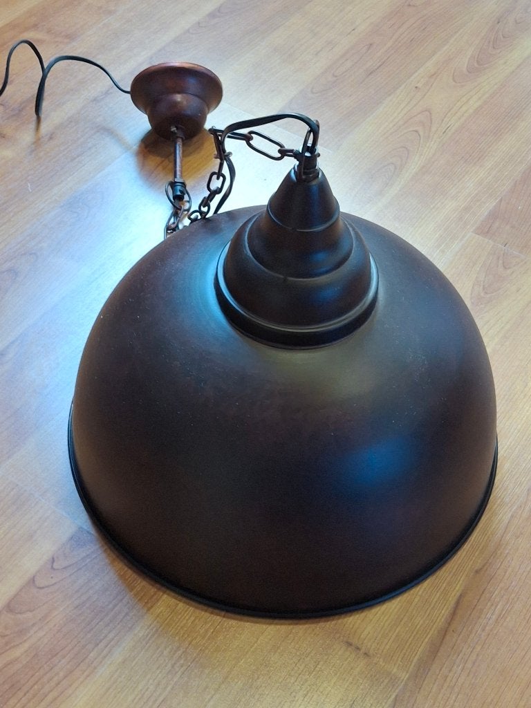 Bartafel lamp, Ophalen, Bruin café, E27 (groot), Zo goed als nieuw