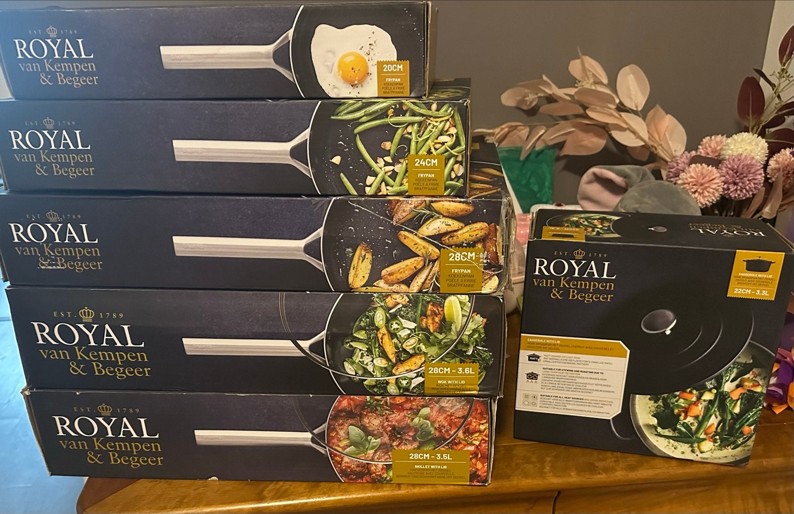 Royal van Kempen & Begeer Pannenset - Diverse Pannen, Huis en Inrichting, Keuken | Potten en Pannen, Gietijzer, Met deksel, Nieuw