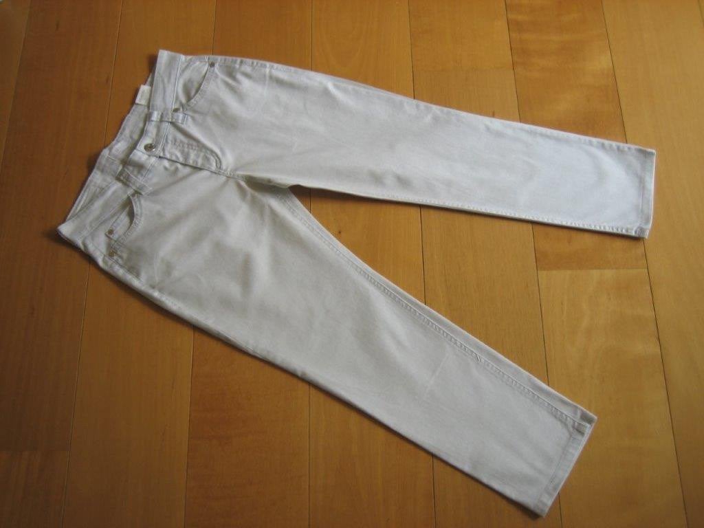 Mooie zilverwitte 7/8 broek MAC CARRIE PIPE 38/26 snazzeys, Maat 38/40 (M), Verzenden, Wit, MAC