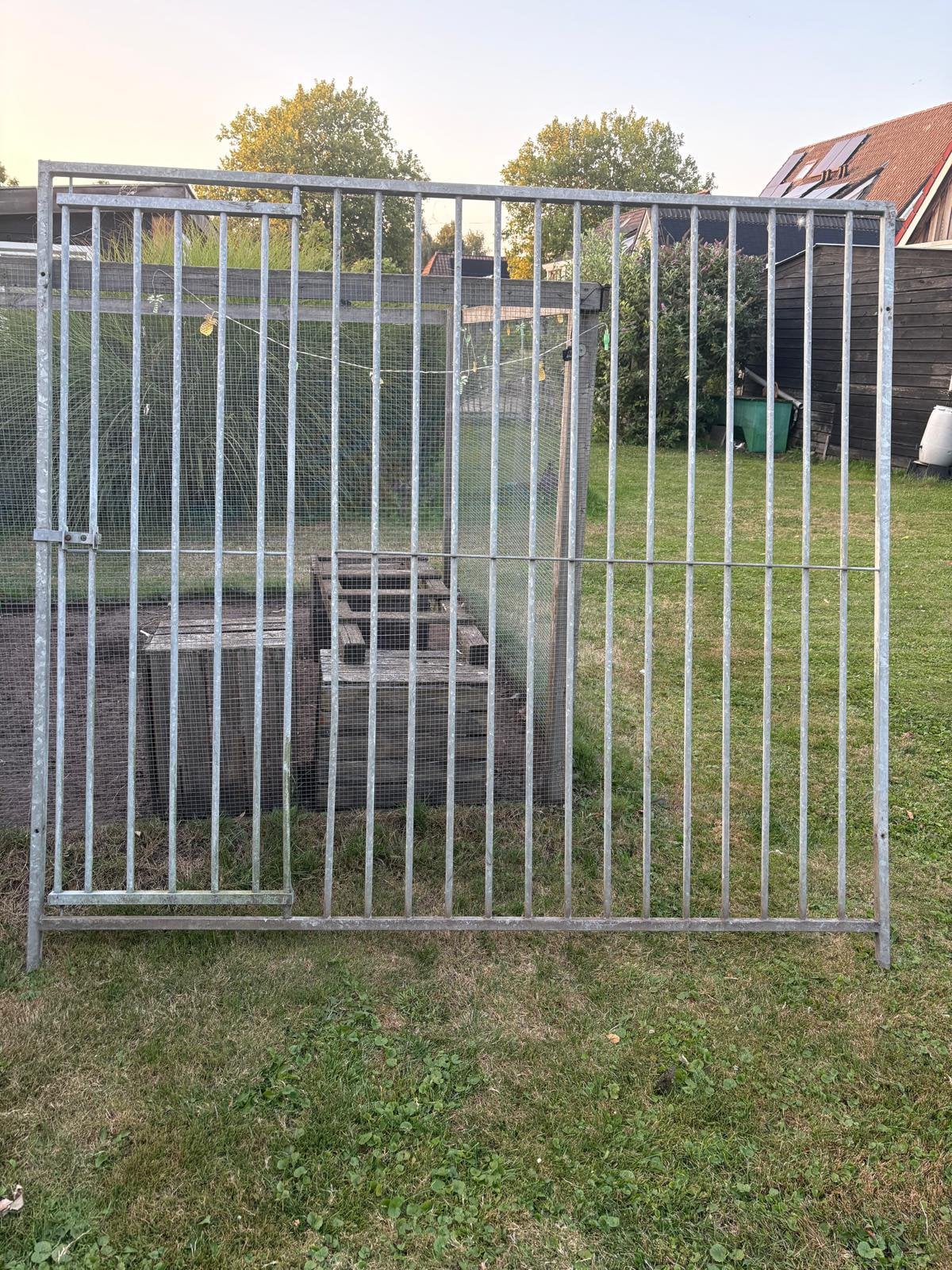 Gegalvaniseerd hekwerk paneel, Dieren en Toebehoren, Hondenhokken, Ophalen, Zo goed als nieuw, 110 cm of meer, 100 cm of meer