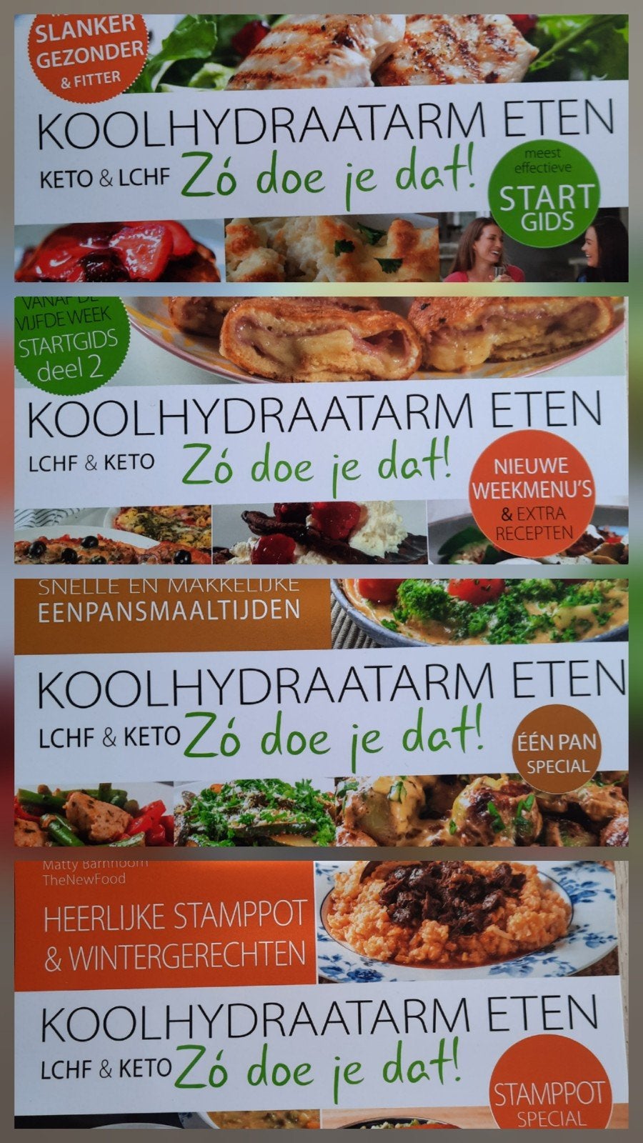 4x Koolhydraatarm eten, zo doe je dat! - Matty Barnhoorn

-, Boeken, Kookboeken, Ophalen of Verzenden, Zo goed als nieuw, Gezond koken