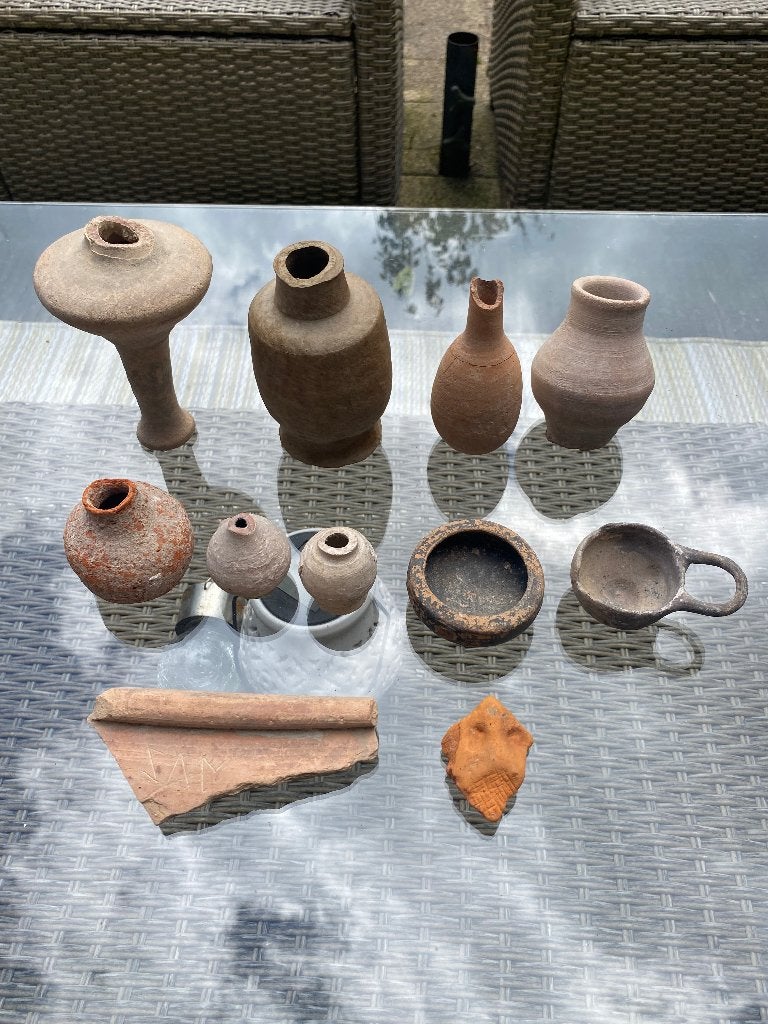 Bodemvondst lot Romeins aardewerk, Antiek en Kunst, Antiek | Keramiek en Aardewerk, Verzenden