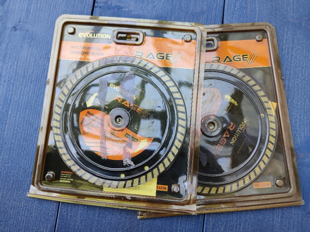 Evolution Rage diamantschijven 185x2,5x20mm 2 stuks nieuw, Ophalen of Verzenden, Nieuw, 1000 watt of meer, Overige typen
